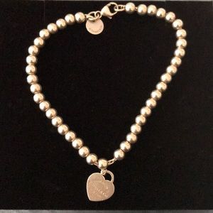 Tiffany and co blue heart bracelet